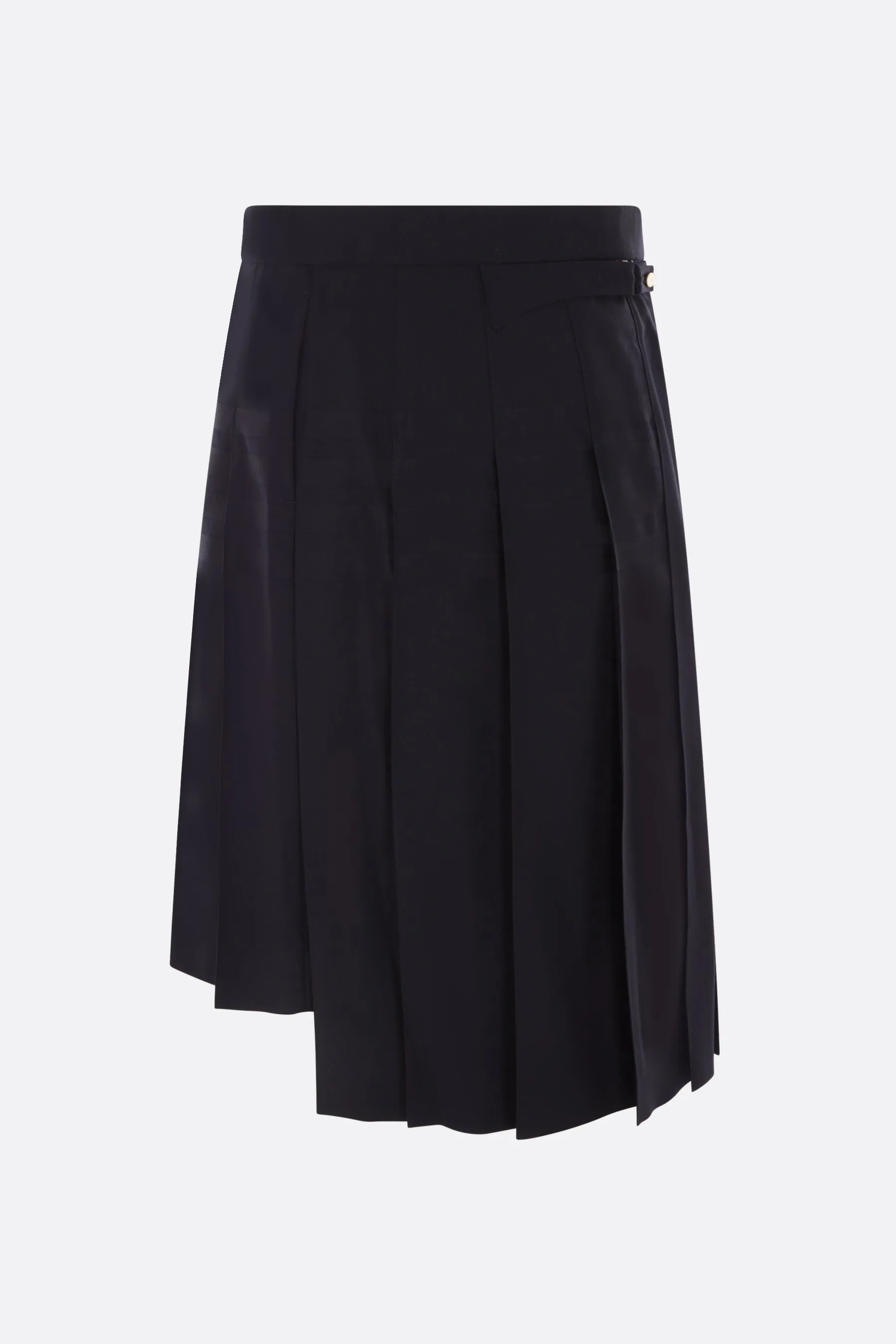 4bar pleated wool skirt