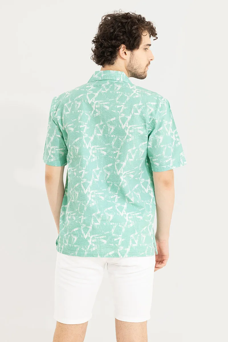 Abstract Triangle Green Shirt