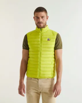 Acid green Tom sleeveless puffer jacket