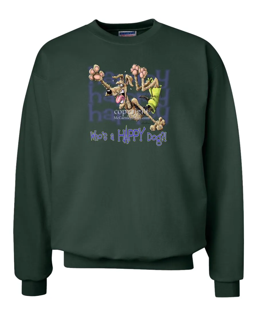 Airedale Terrier - Who's A Happy Dog - Sweatshirt