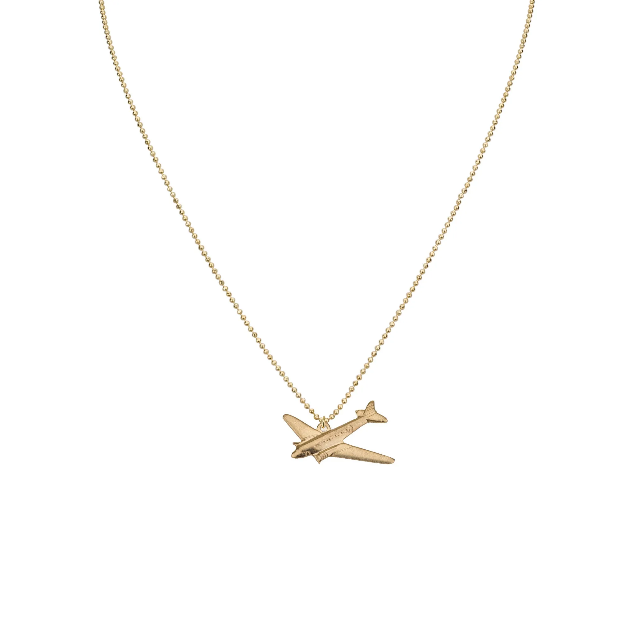 Airplane Pendant & Romi Chain Necklace