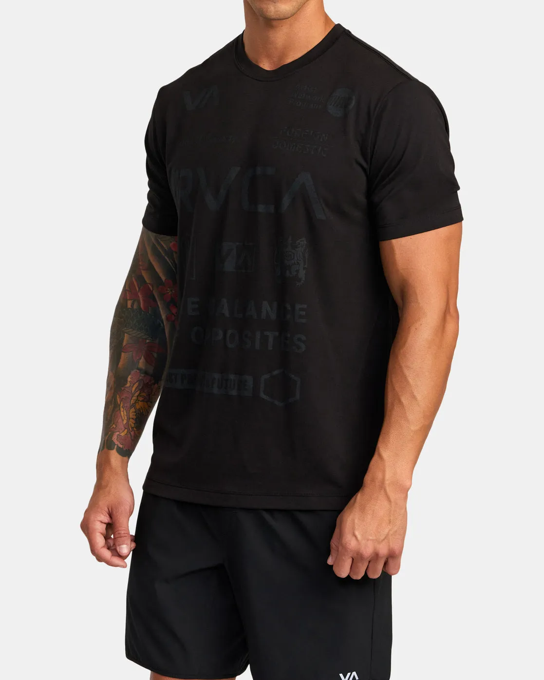 All Brand Short Sleeve Workout Shirt - Black 2