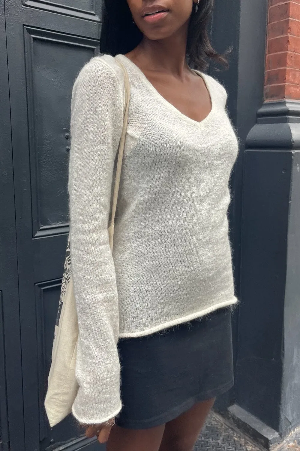 Andi Mohair V-Neck Sweater