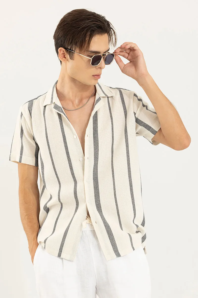 Astral Weave Stripe Off-White Shirt