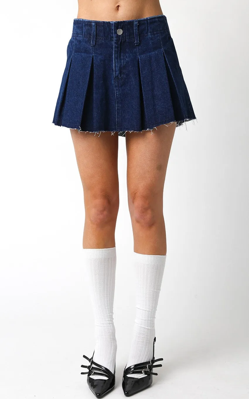 Ava Denim Mini Skirt