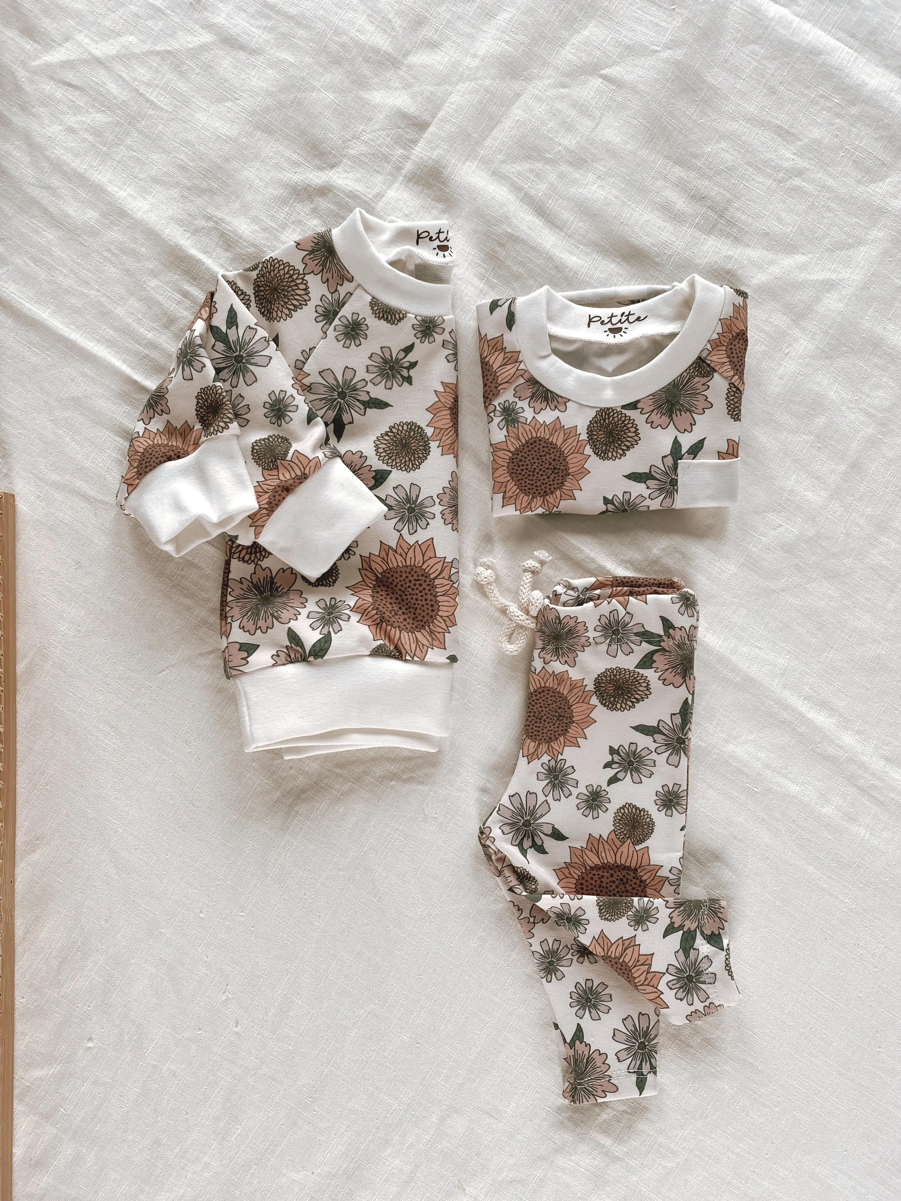 Baby cotton sweatshirt / girly prints