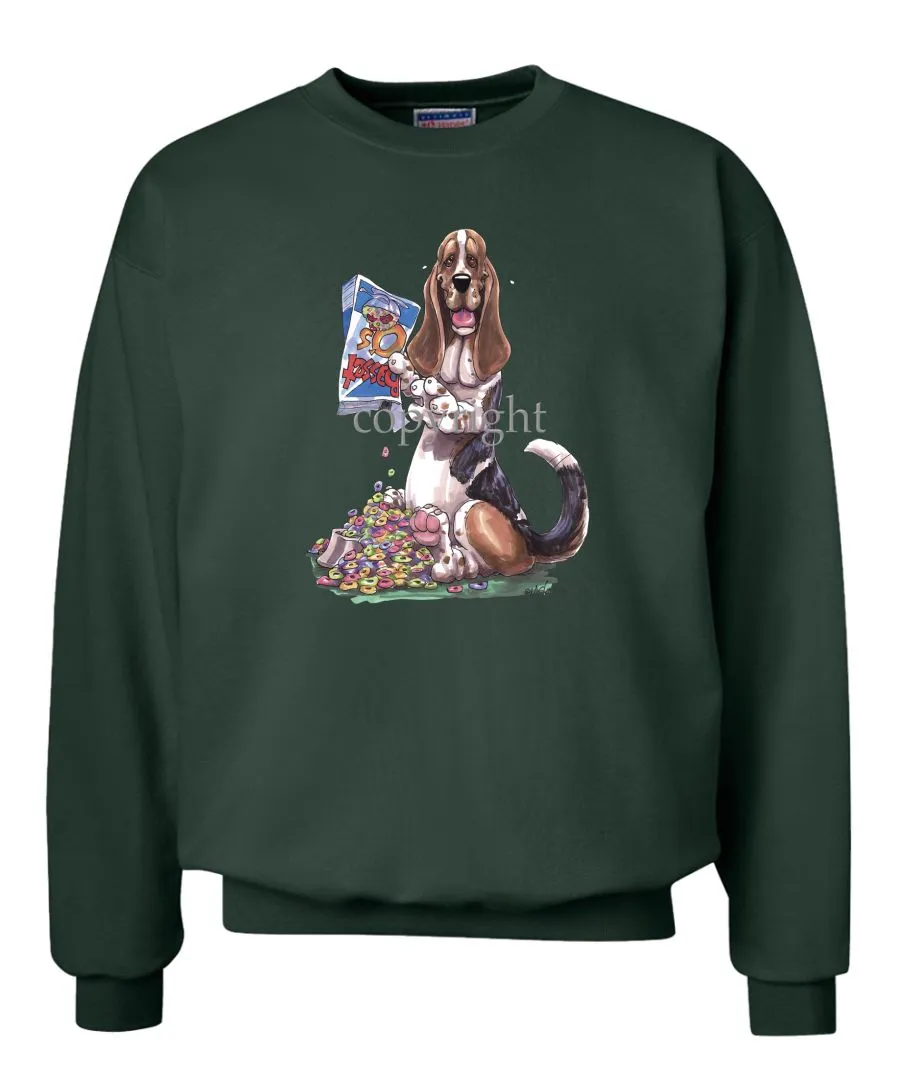 Basset Hound - Cereal Box - Caricature - Sweatshirt