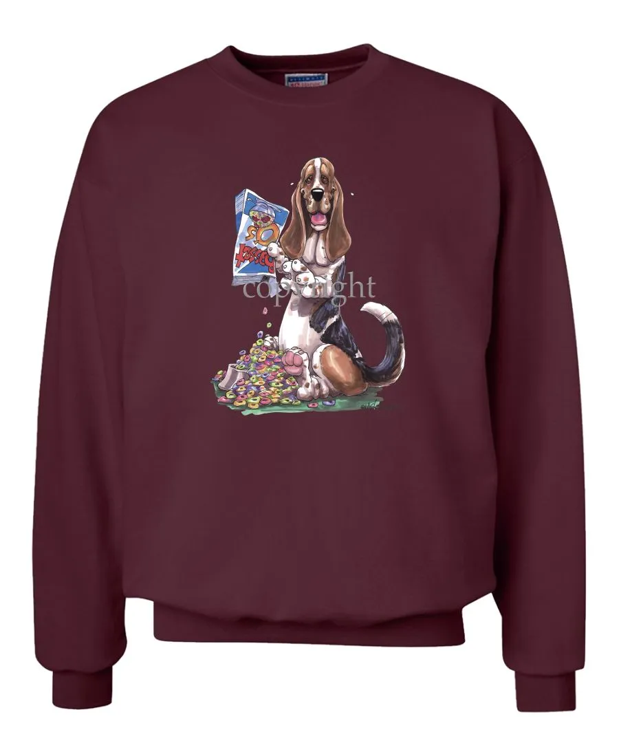 Basset Hound - Cereal Box - Caricature - Sweatshirt