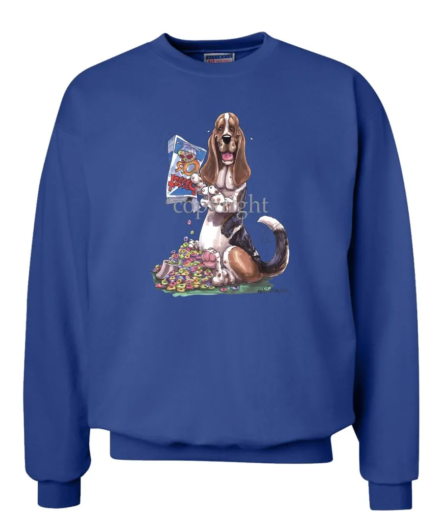 Basset Hound - Cereal Box - Caricature - Sweatshirt