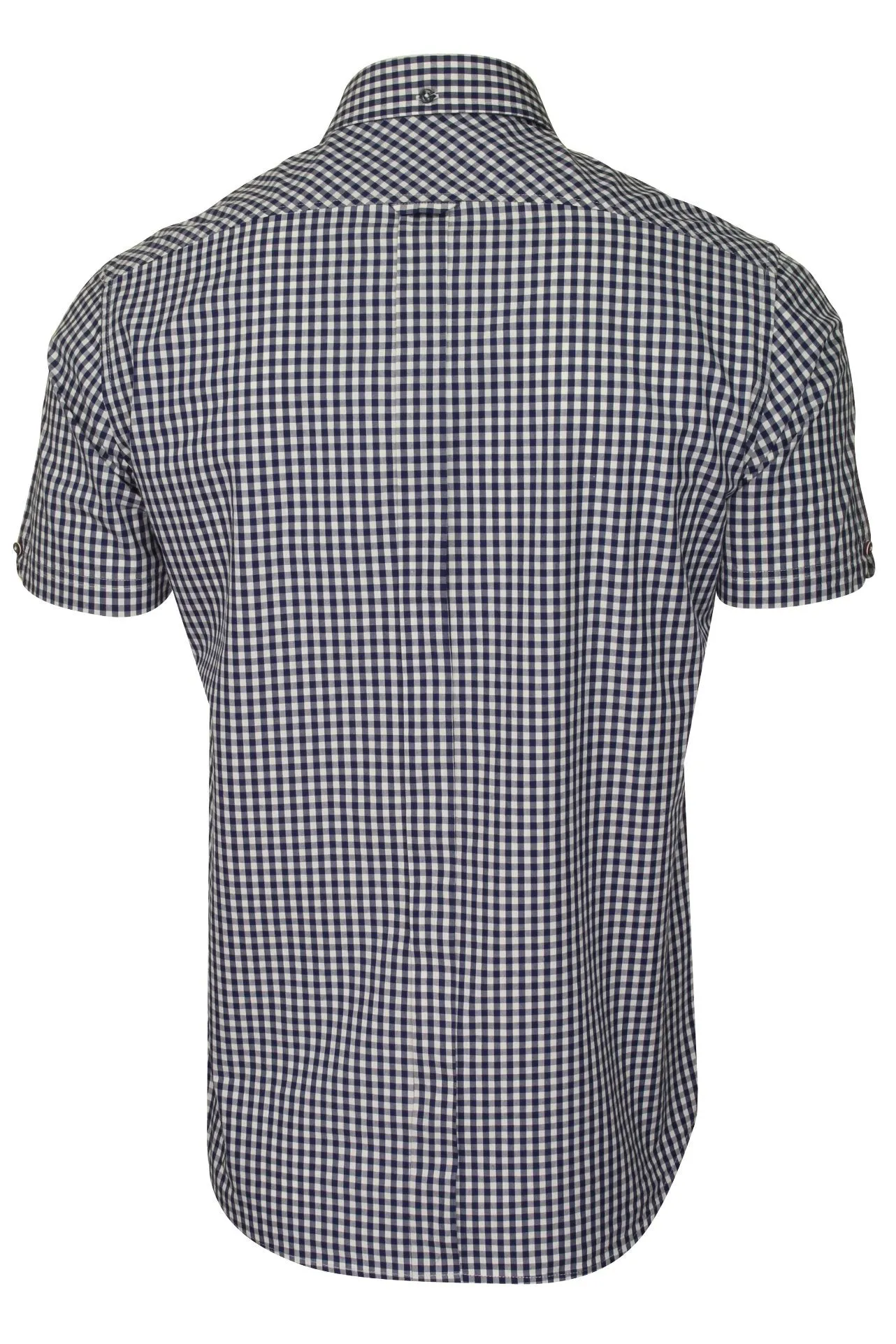 Ben Sherman Men's Signature Gingham Check Shirt, Button-Down Collar, Short Sleeved, Regular Fit