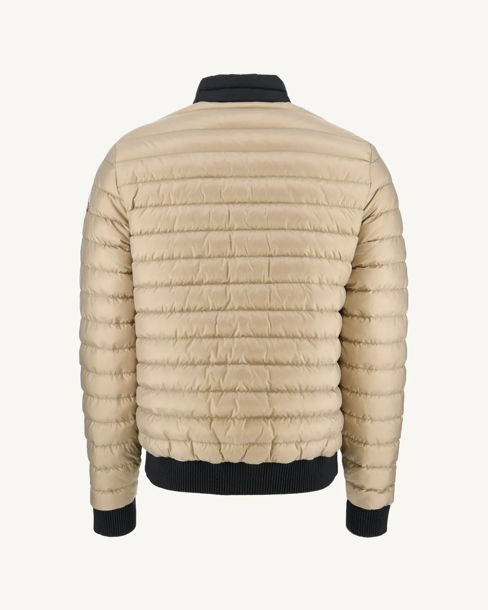 Black/Beige Reversible down jacket Bombay