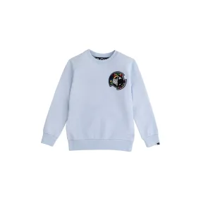 BOY KIDS BADGE SWEATSHIRT - SKY BLUE