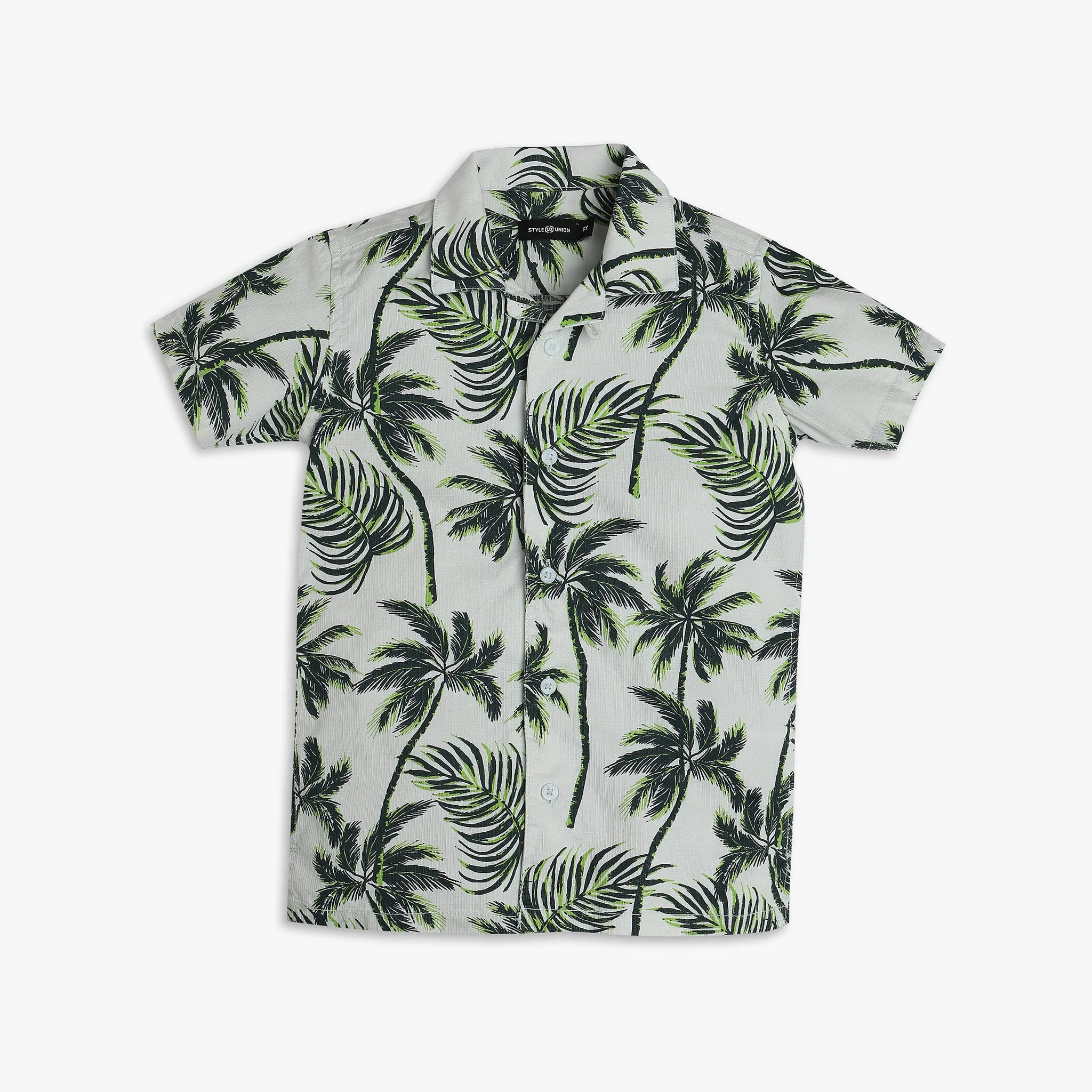 Boys Regular Fit Printed Shirt