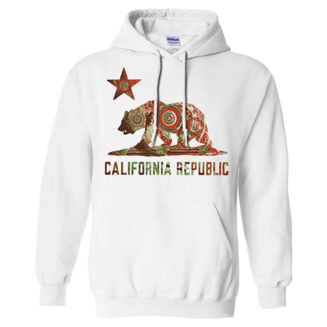 California Chumash Mandala Bear Sweatshirt Hoodie