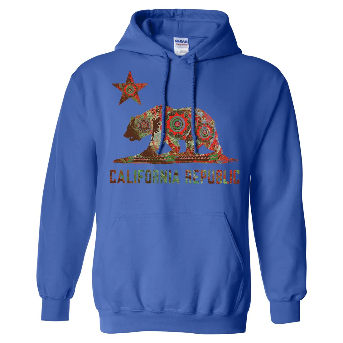 California Chumash Mandala Bear Sweatshirt Hoodie