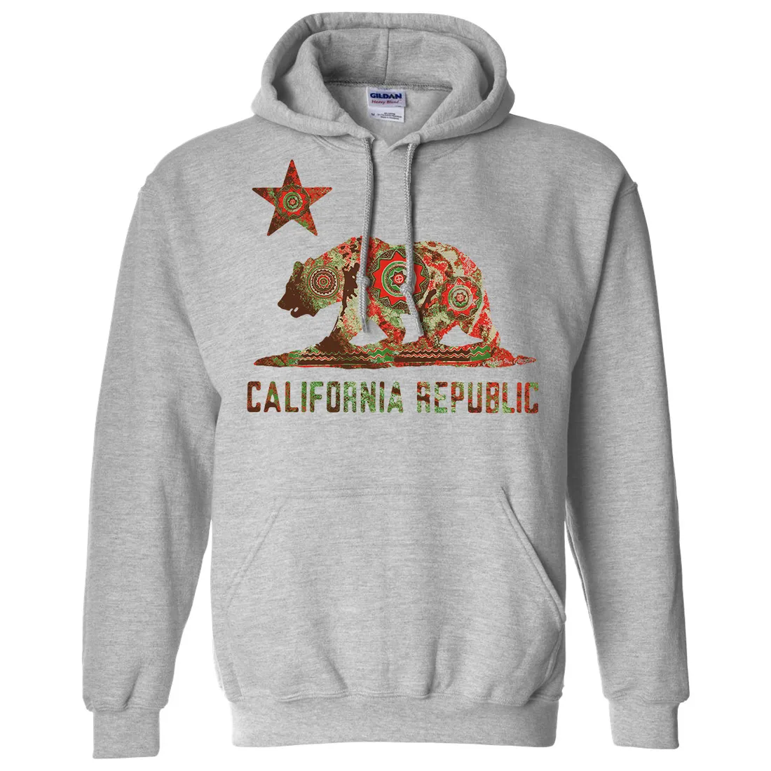 California Chumash Mandala Bear Sweatshirt Hoodie