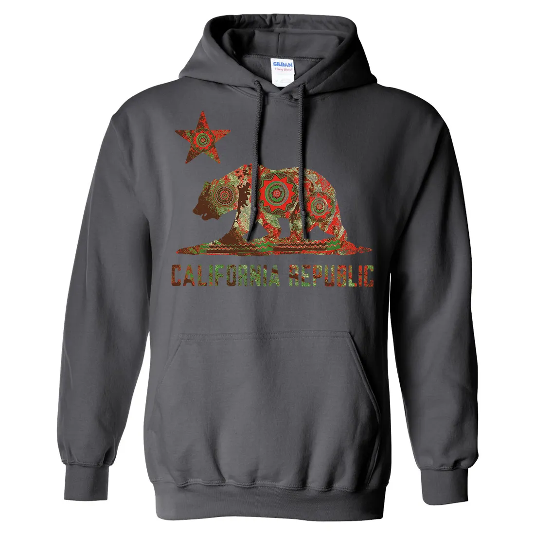 California Chumash Mandala Bear Sweatshirt Hoodie