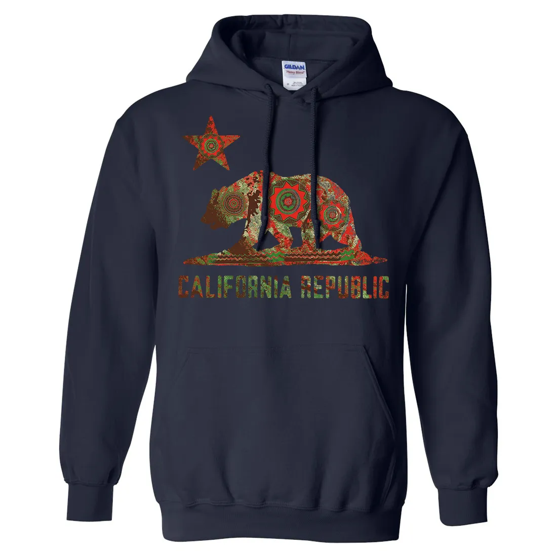 California Chumash Mandala Bear Sweatshirt Hoodie