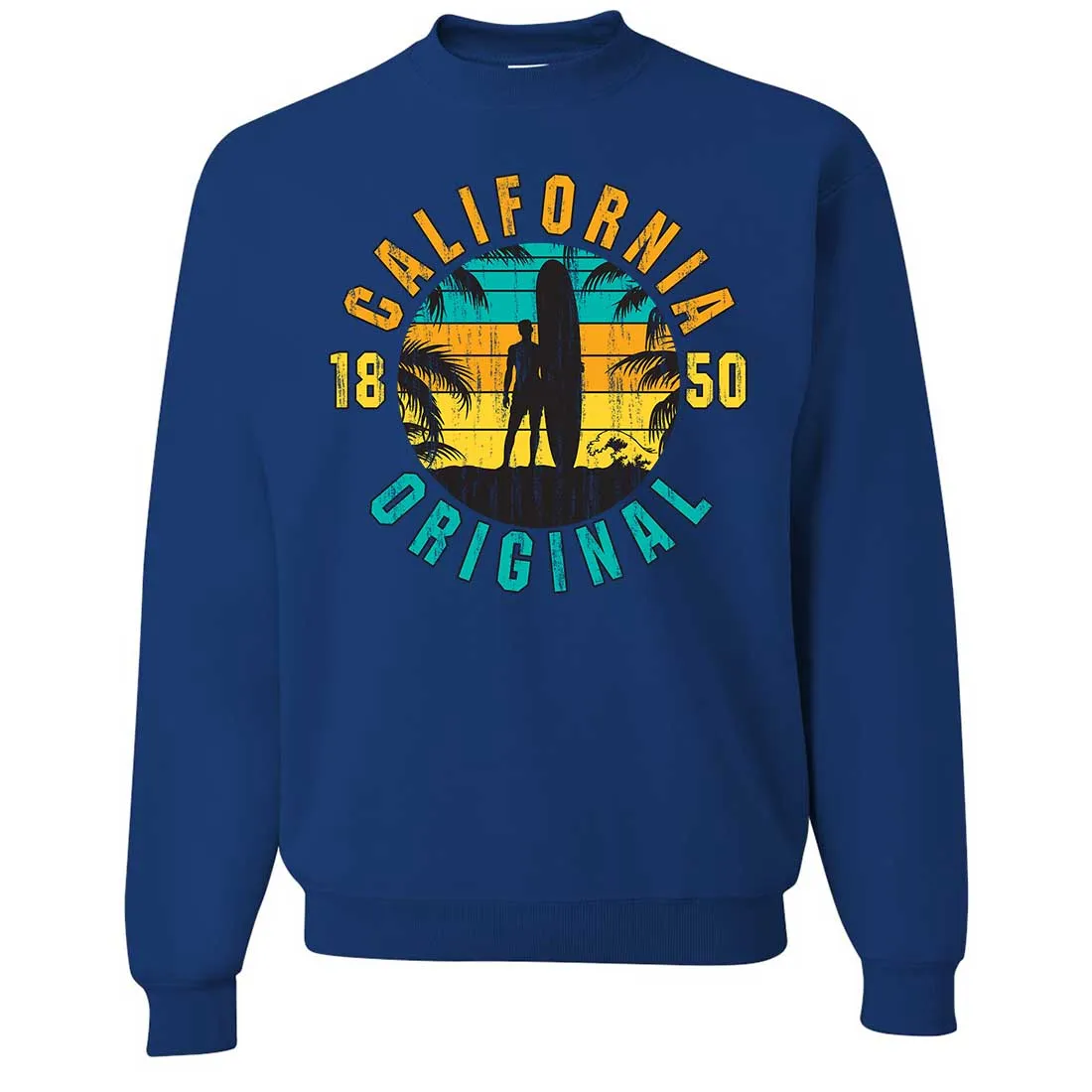 California Original Vintage Surfer Crewneck Sweatshirt