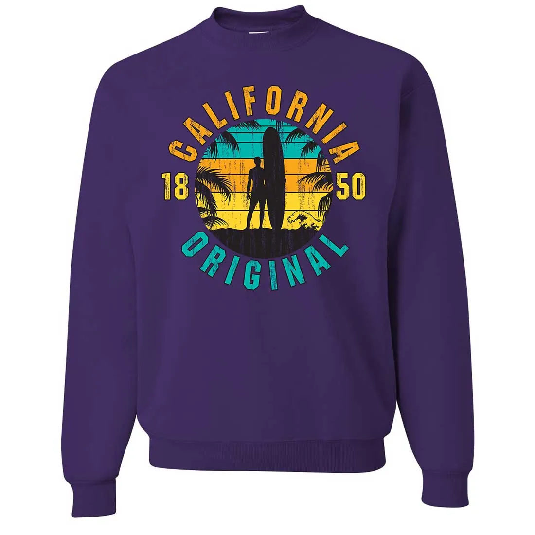 California Original Vintage Surfer Crewneck Sweatshirt