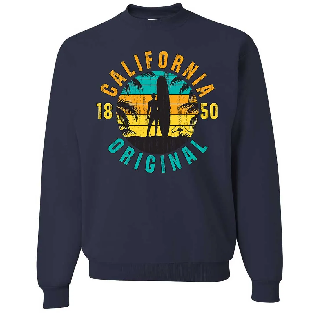 California Original Vintage Surfer Crewneck Sweatshirt