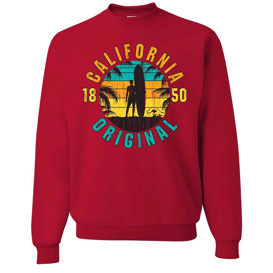 California Original Vintage Surfer Crewneck Sweatshirt