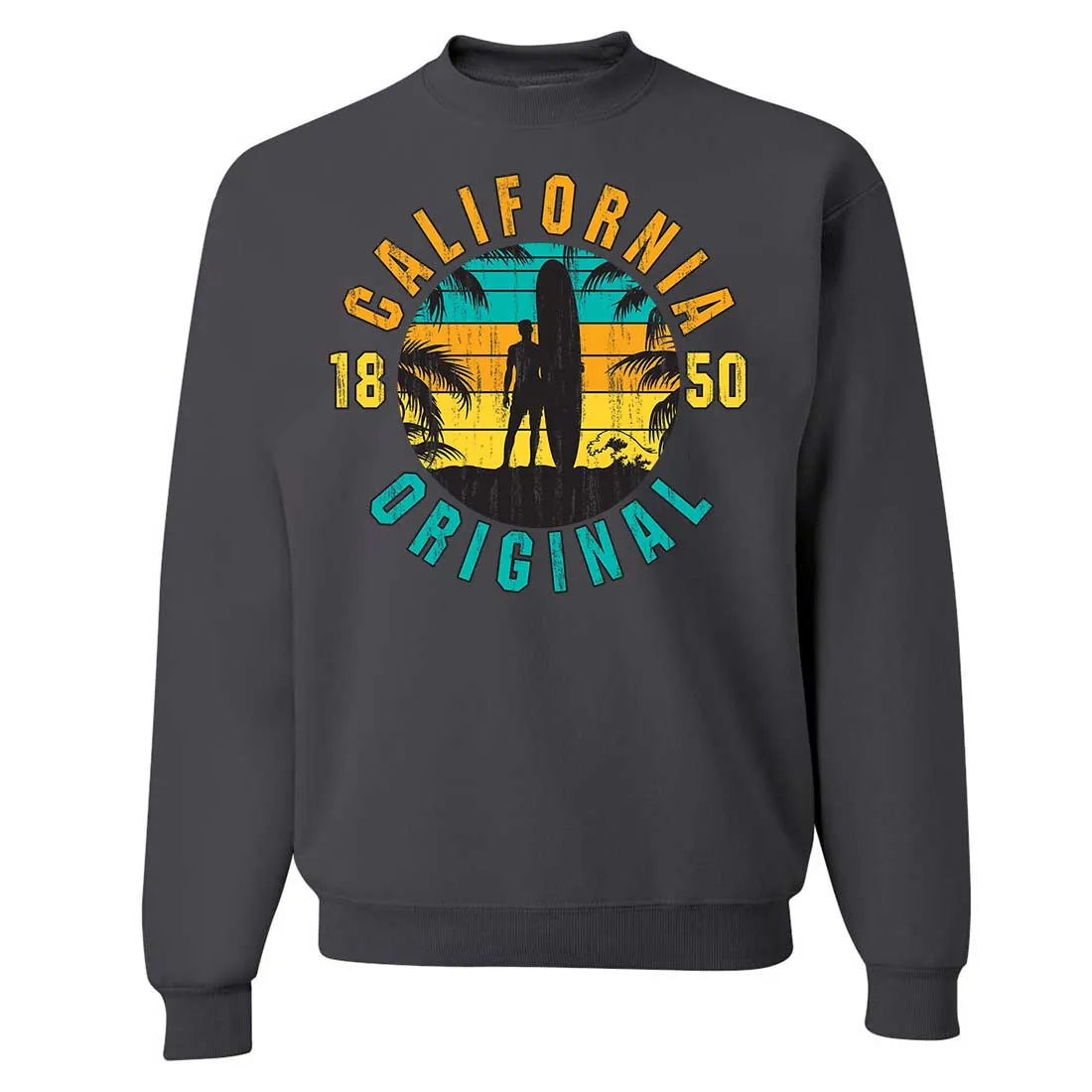 California Original Vintage Surfer Crewneck Sweatshirt