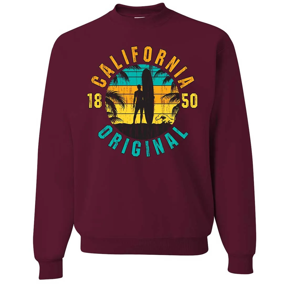 California Original Vintage Surfer Crewneck Sweatshirt