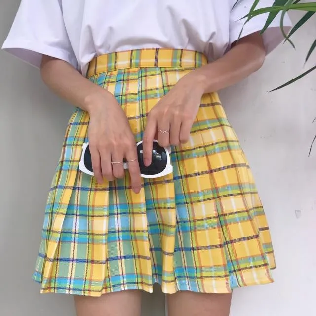 Candy Plaid Skirt