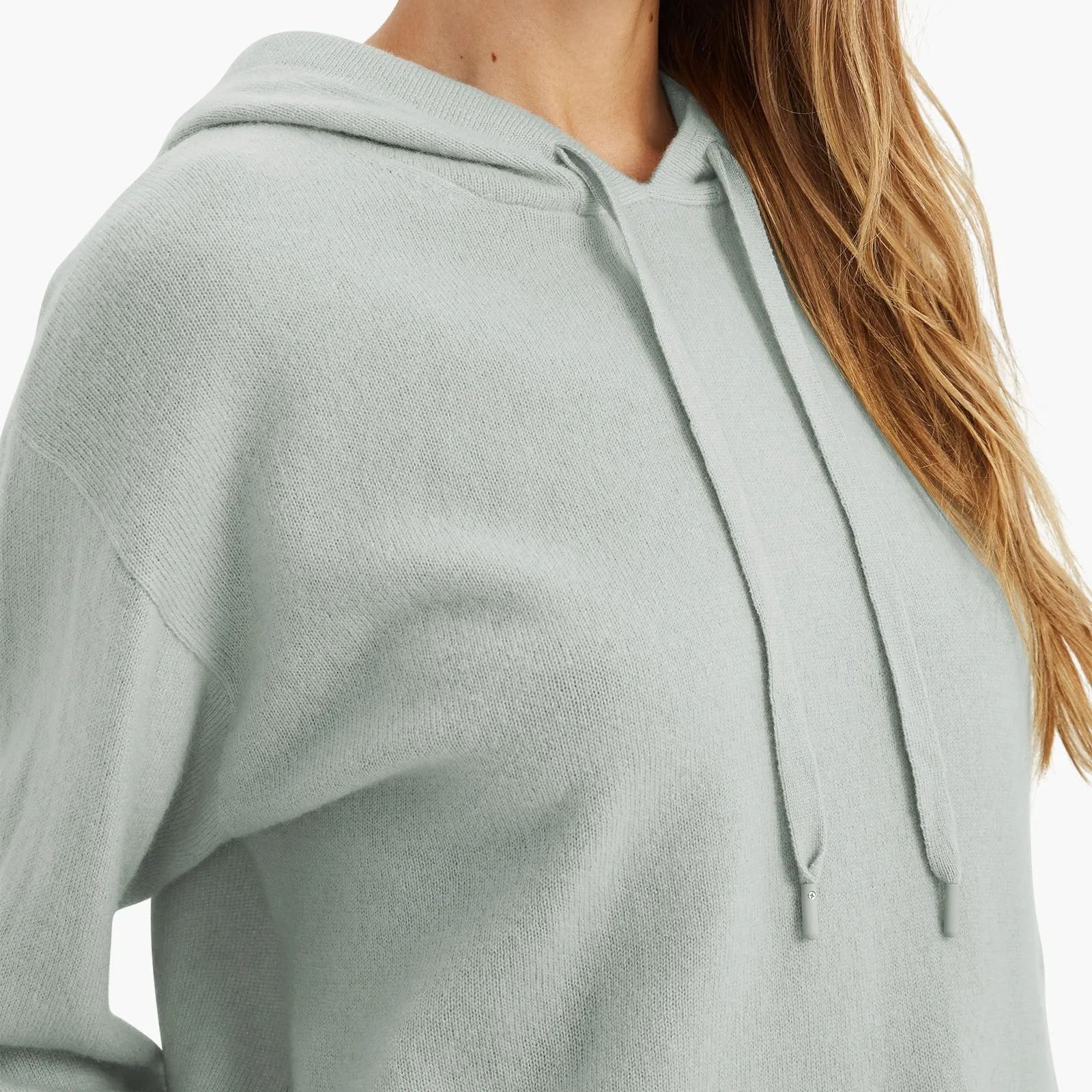 Cashmere Balloon Sleeve Hoodie