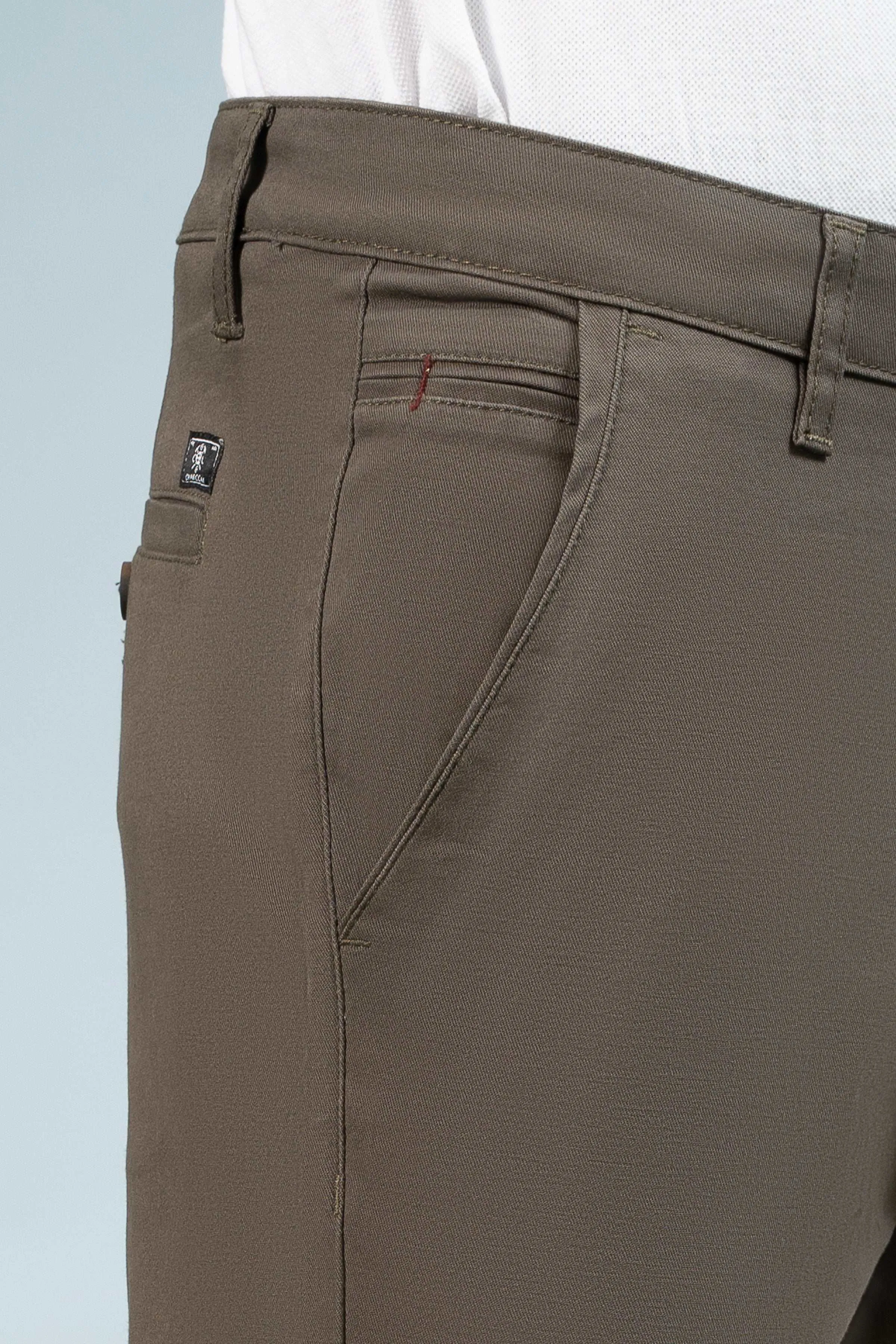 CASUAL PANT CROSS POCKET DARK OLIVE