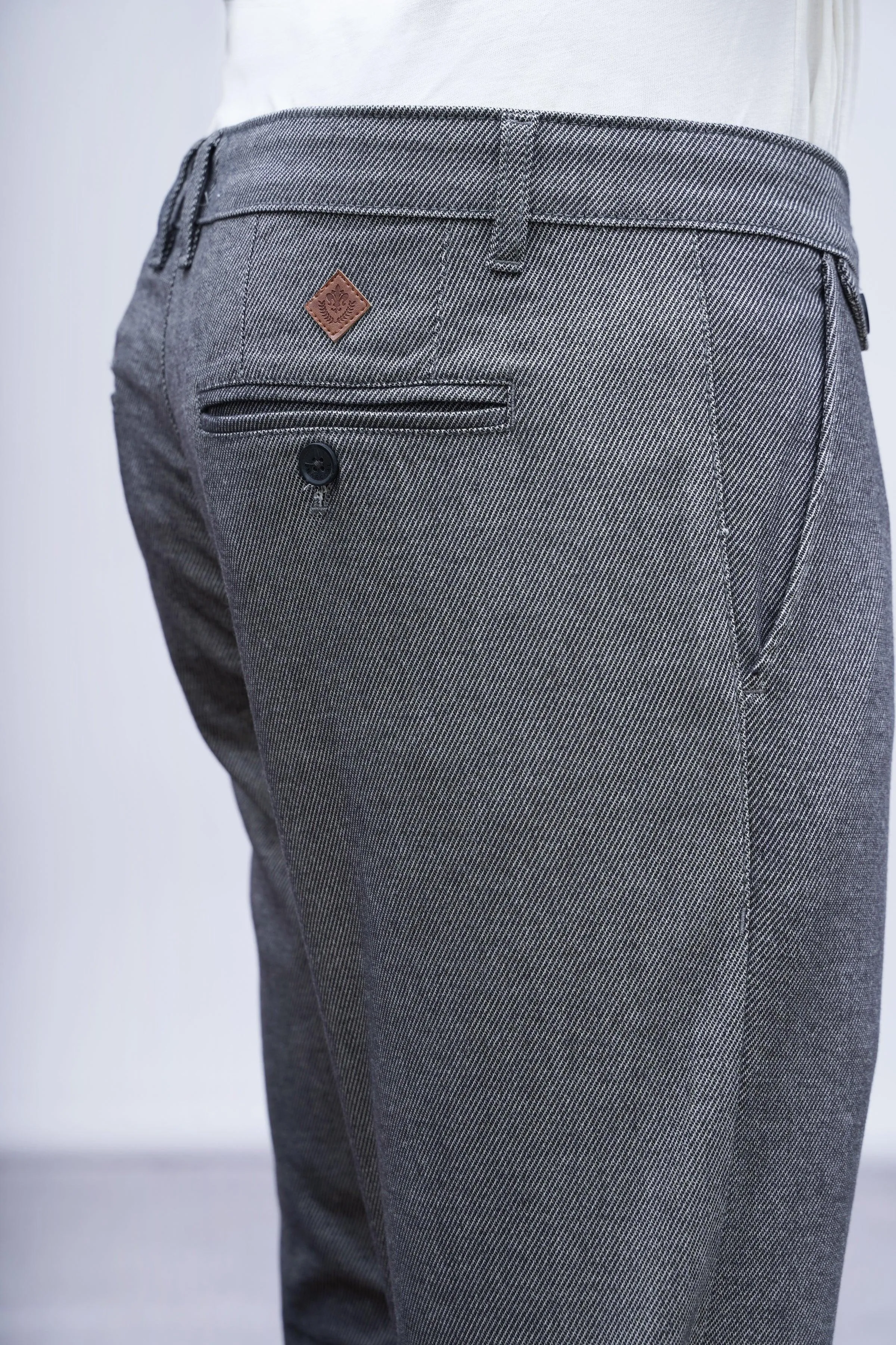 CASUAL PANT CROSS POCKET GREY BLACK