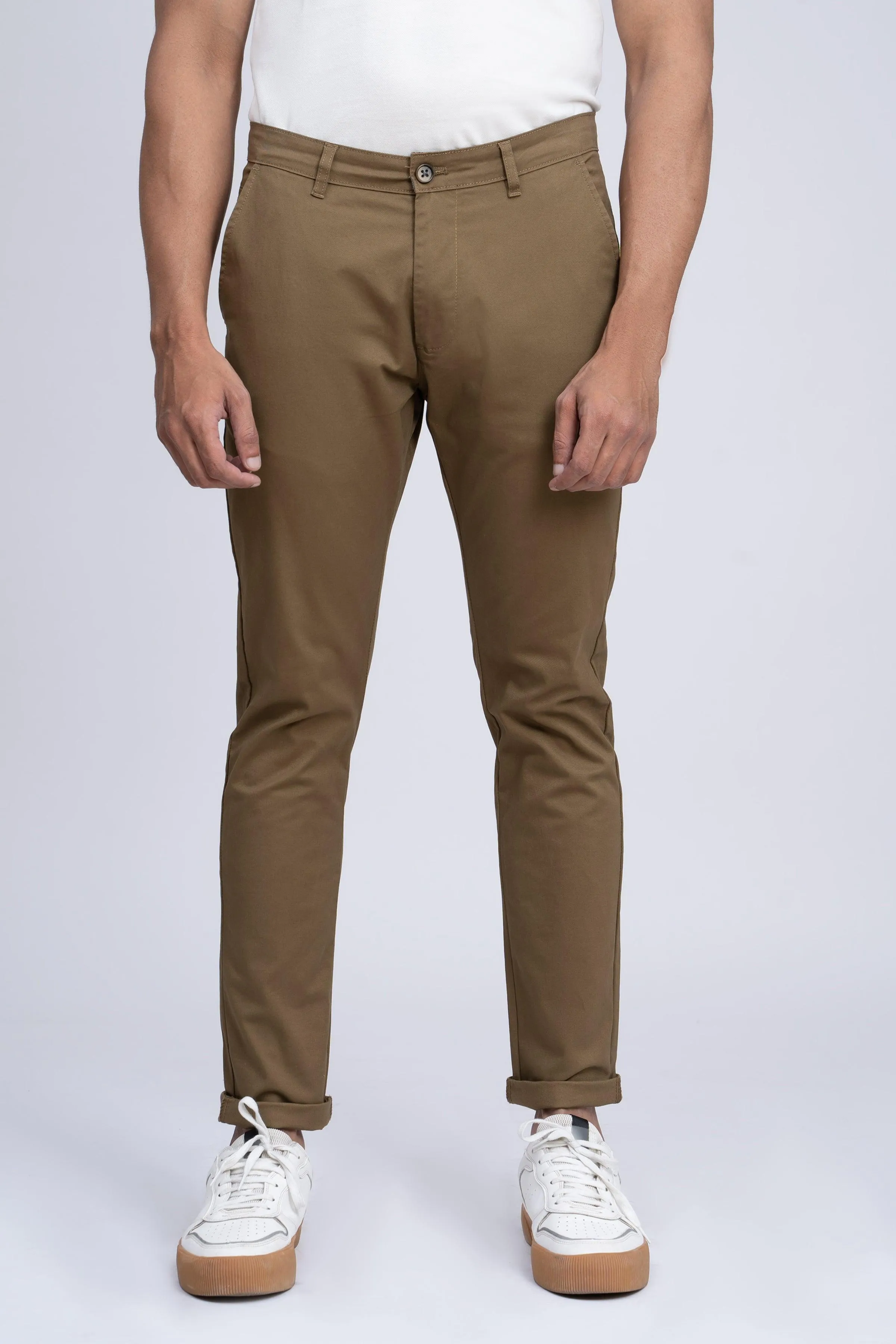 CASUAL PANT CROSS POCKET WITH FLAP DARK KHAKI