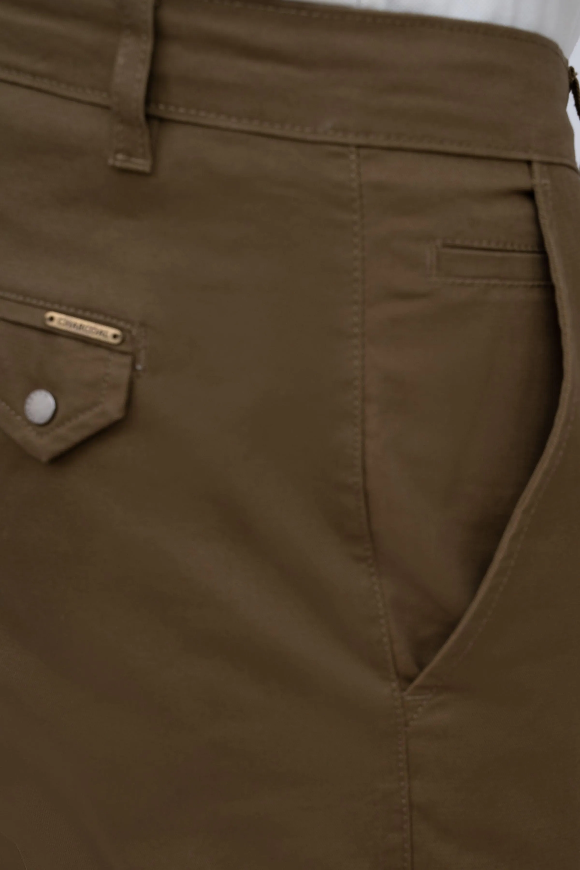 CASUAL PANT CROSS POCKET WITH FLAP DARK KHAKI