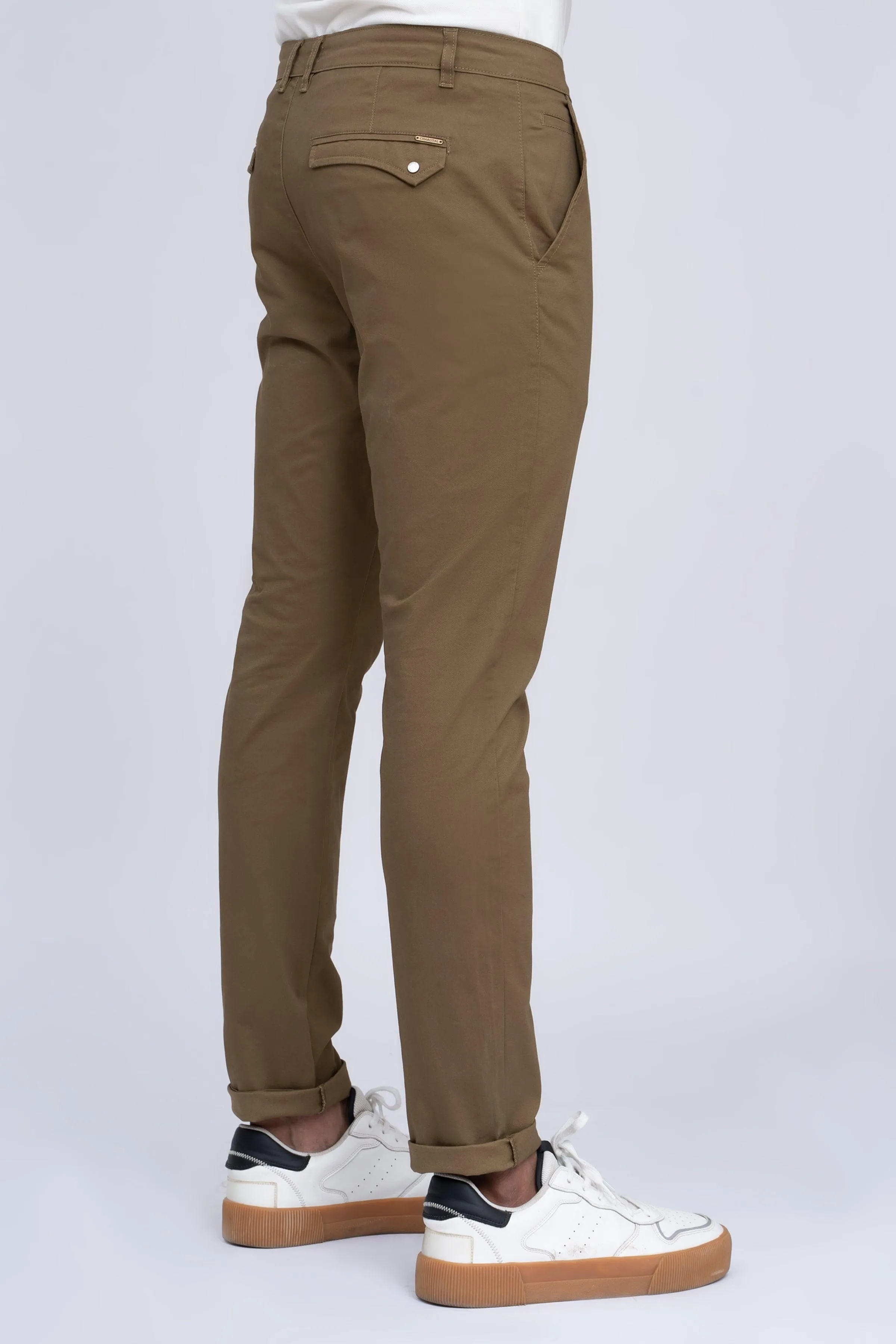 CASUAL PANT CROSS POCKET WITH FLAP DARK KHAKI