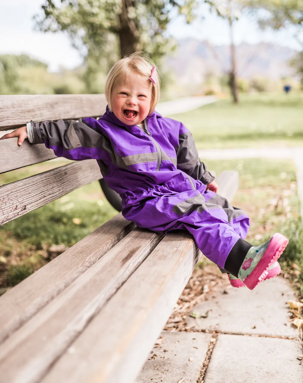 Children's Rain/Trail Suit, Deep Purple