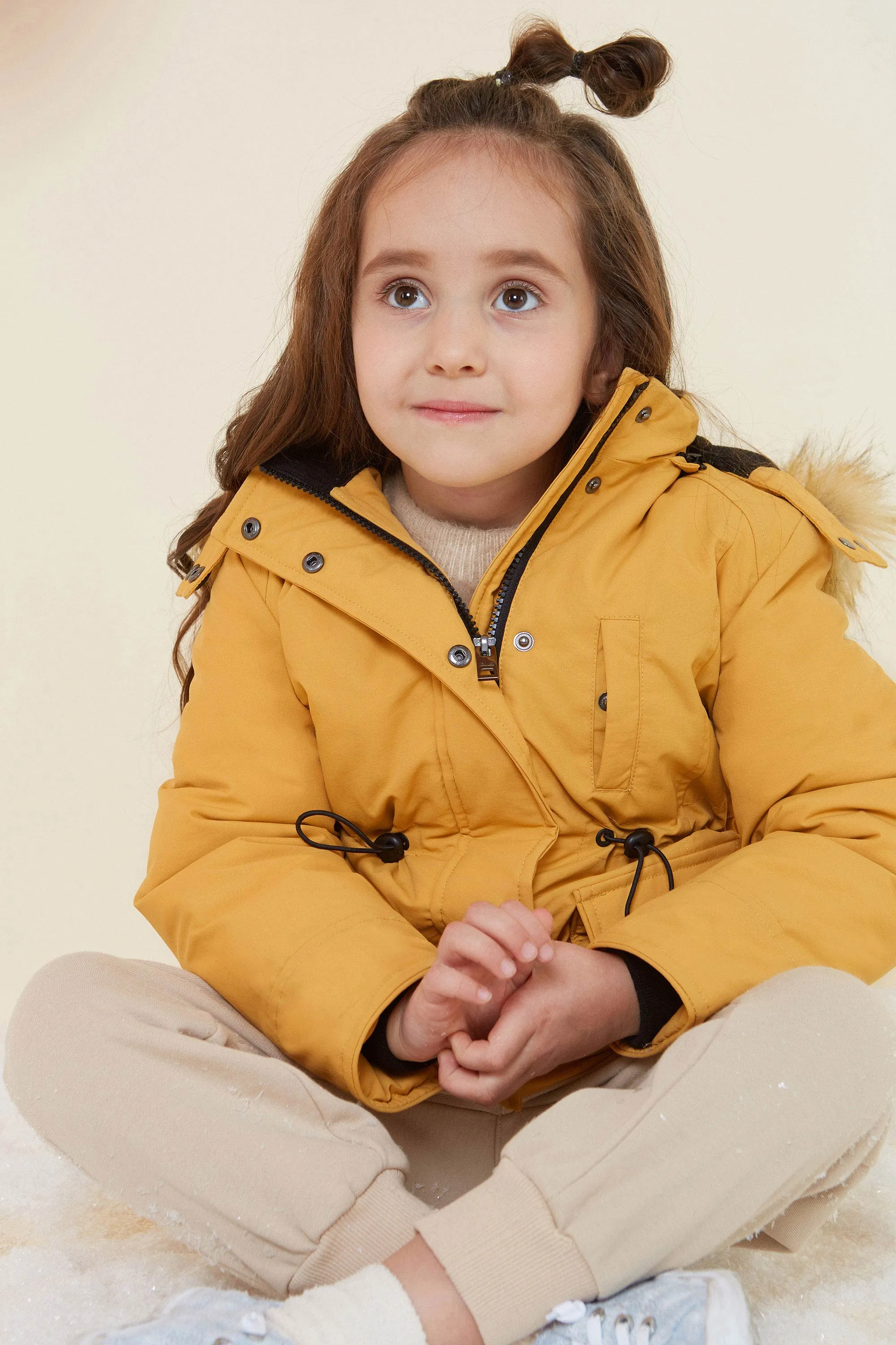 Children's Warm Down Quilted Hooded Jackets