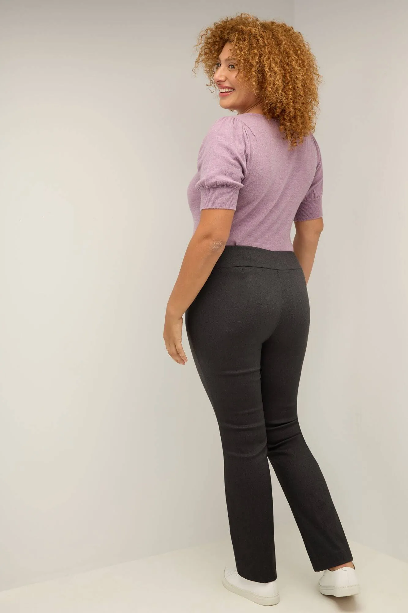 Curvy Tummy Control Straight Leg Pants