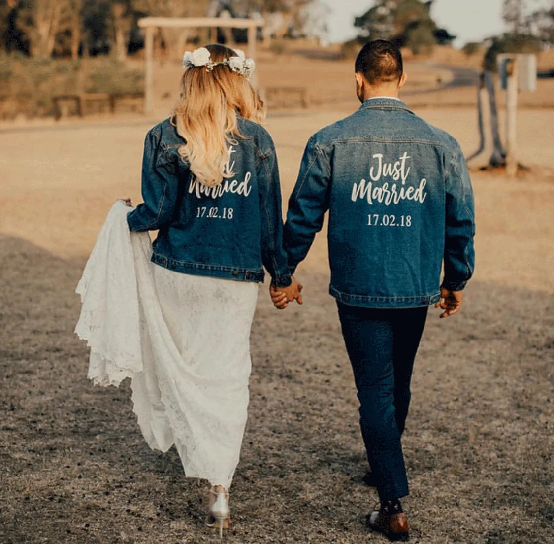 Custom Text Denim Jacket