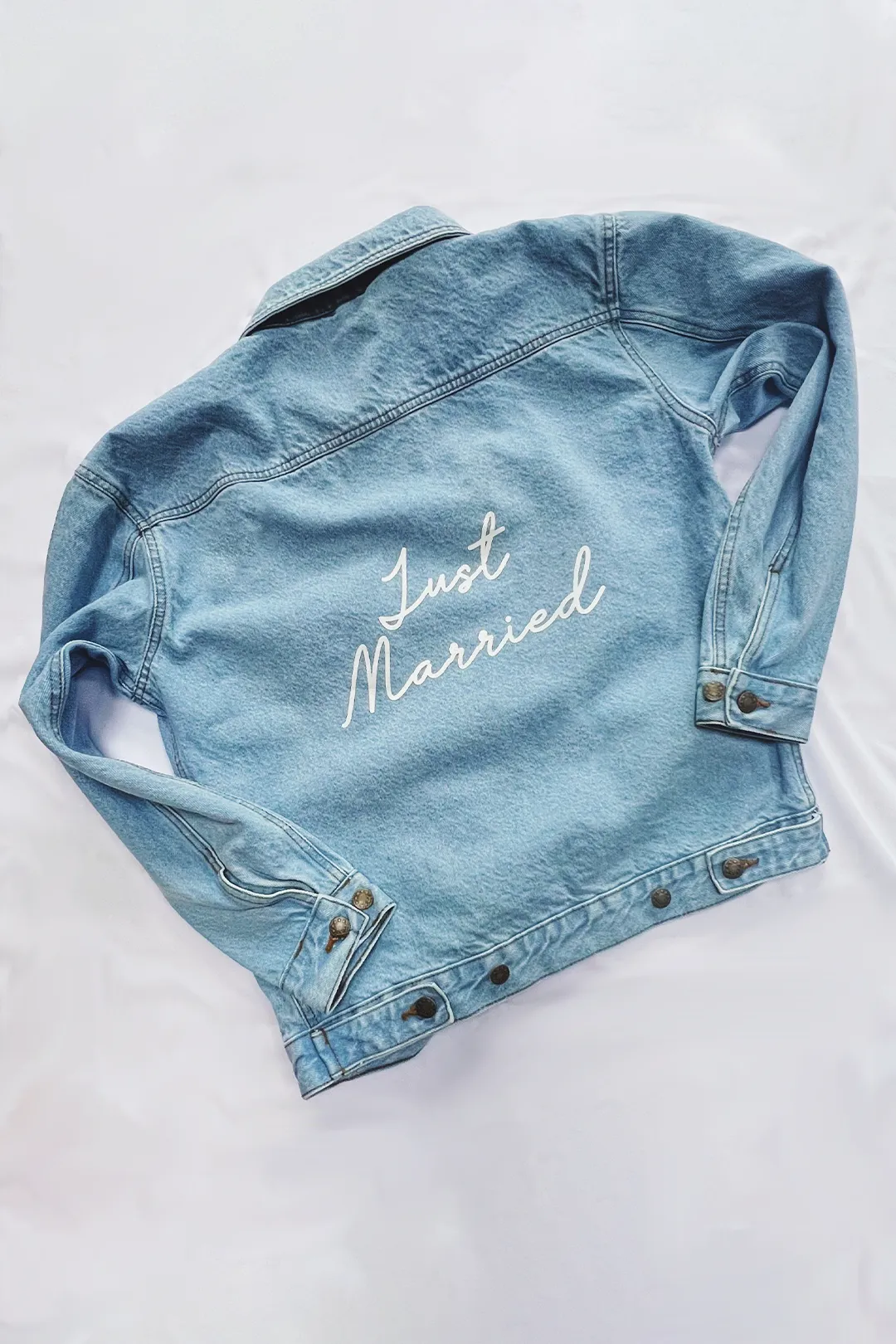 Custom Text Denim Jacket