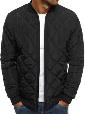 Diamond Pattern Men Jacket