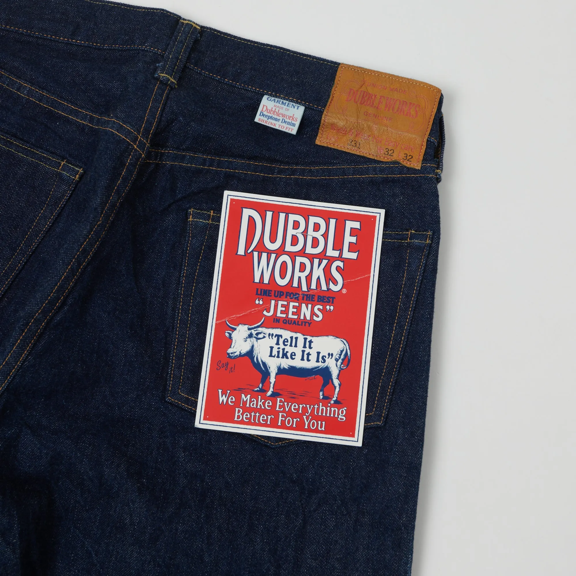 Dubbleworks DW331 Regular Straight Jean - One Wash