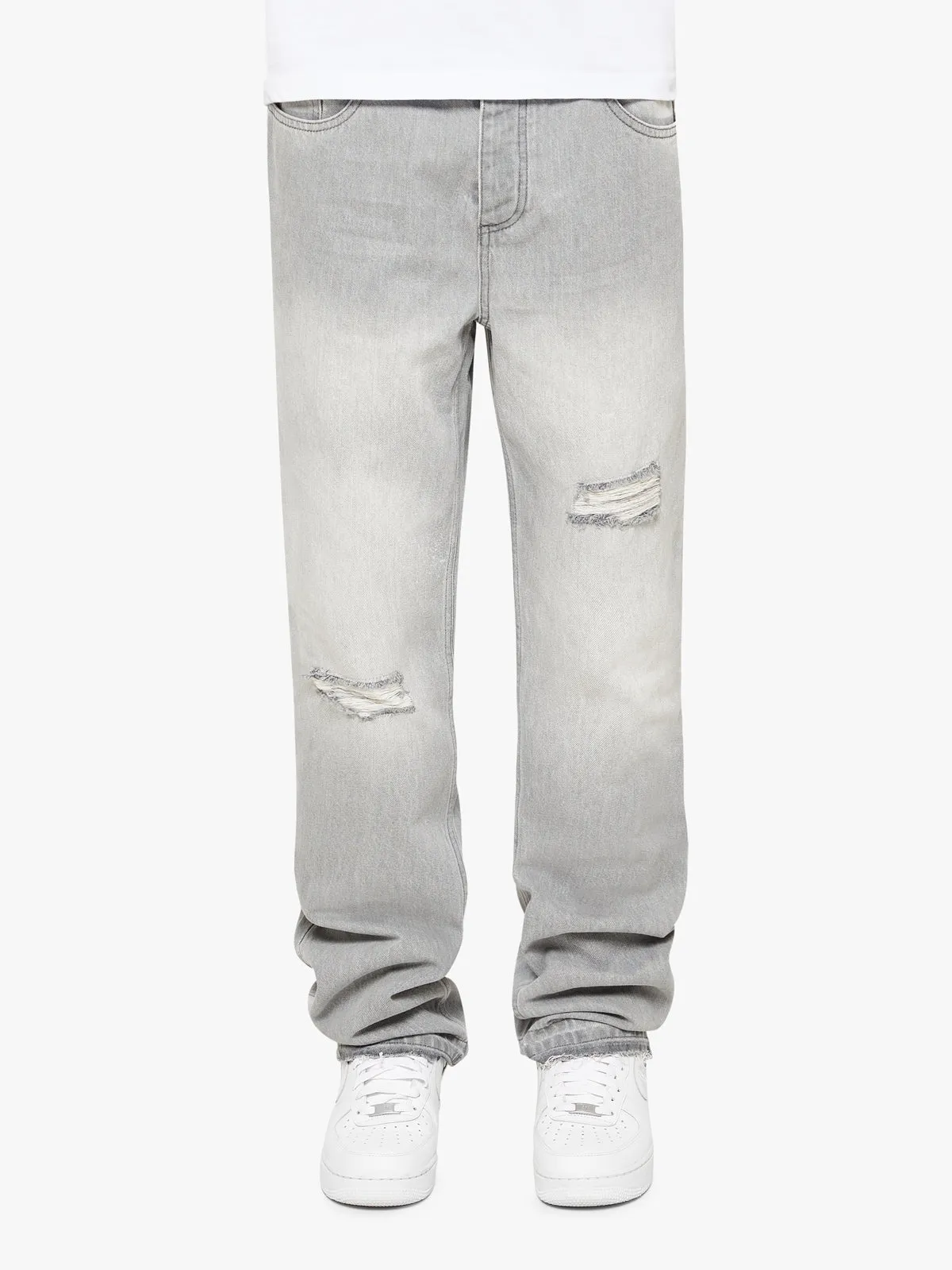 FLARED DENIM - GREY