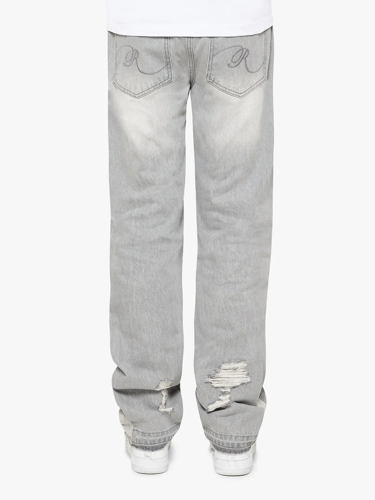 FLARED DENIM - GREY