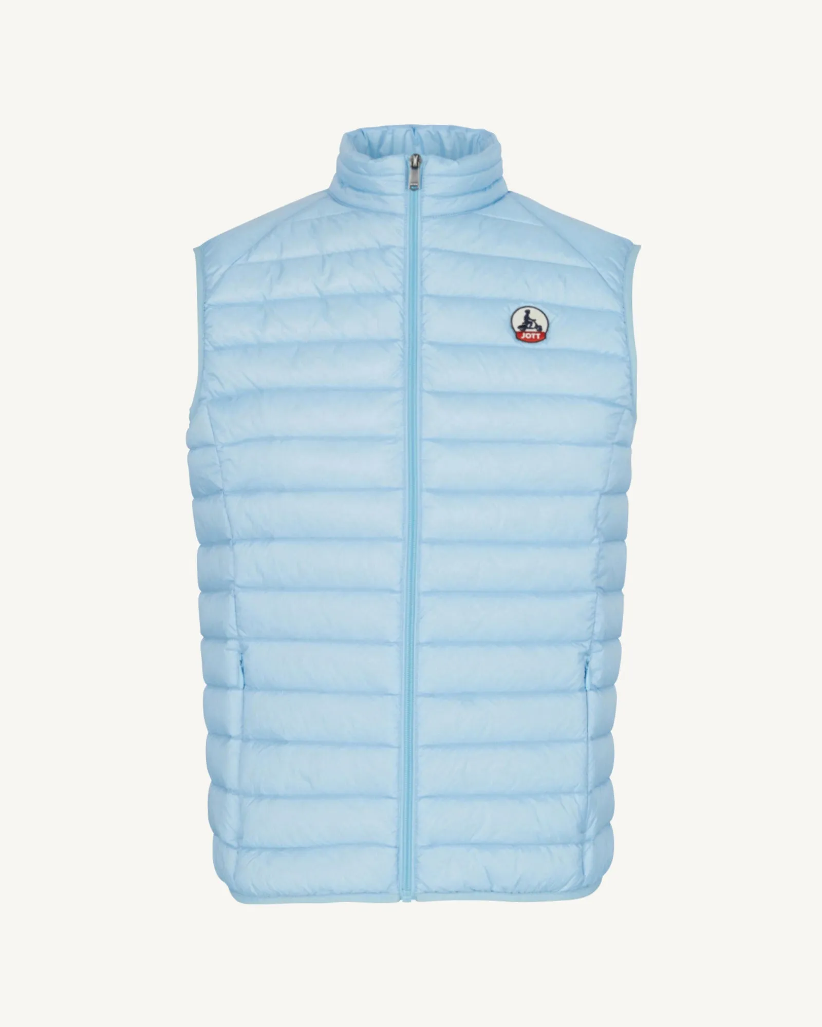 Heaven blue Tom sleeveless puffer jacket