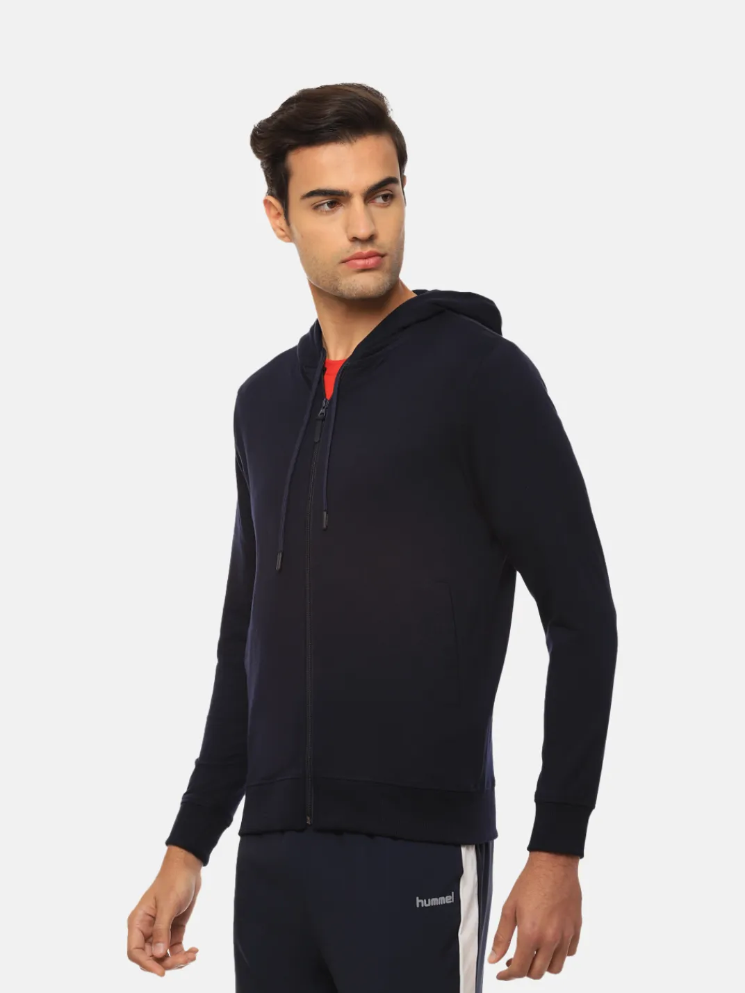 Hummel Elwin Men Blue B2B Zipper Hoodie