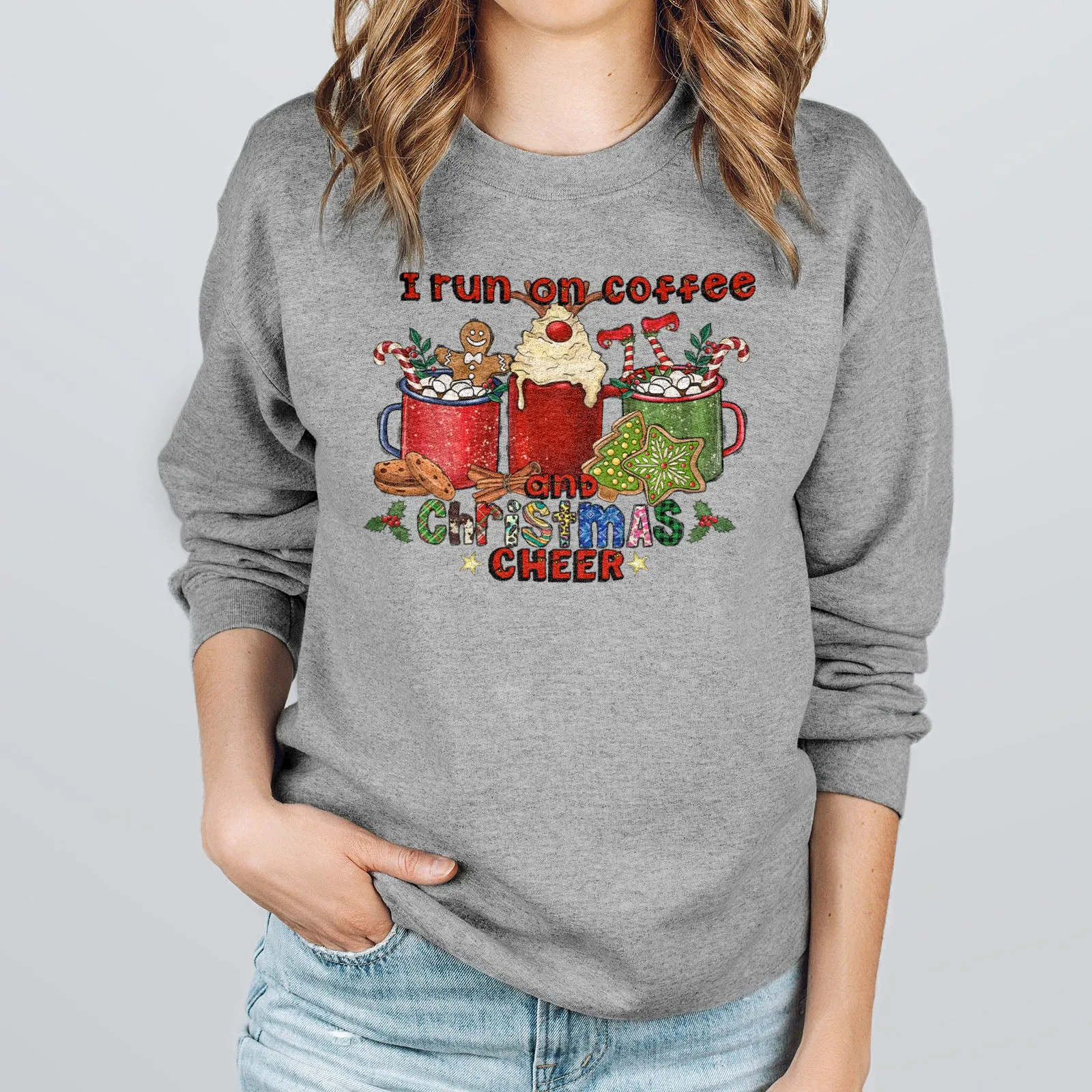 I Run On Coffee And Christmas Cheer Sweatshirt