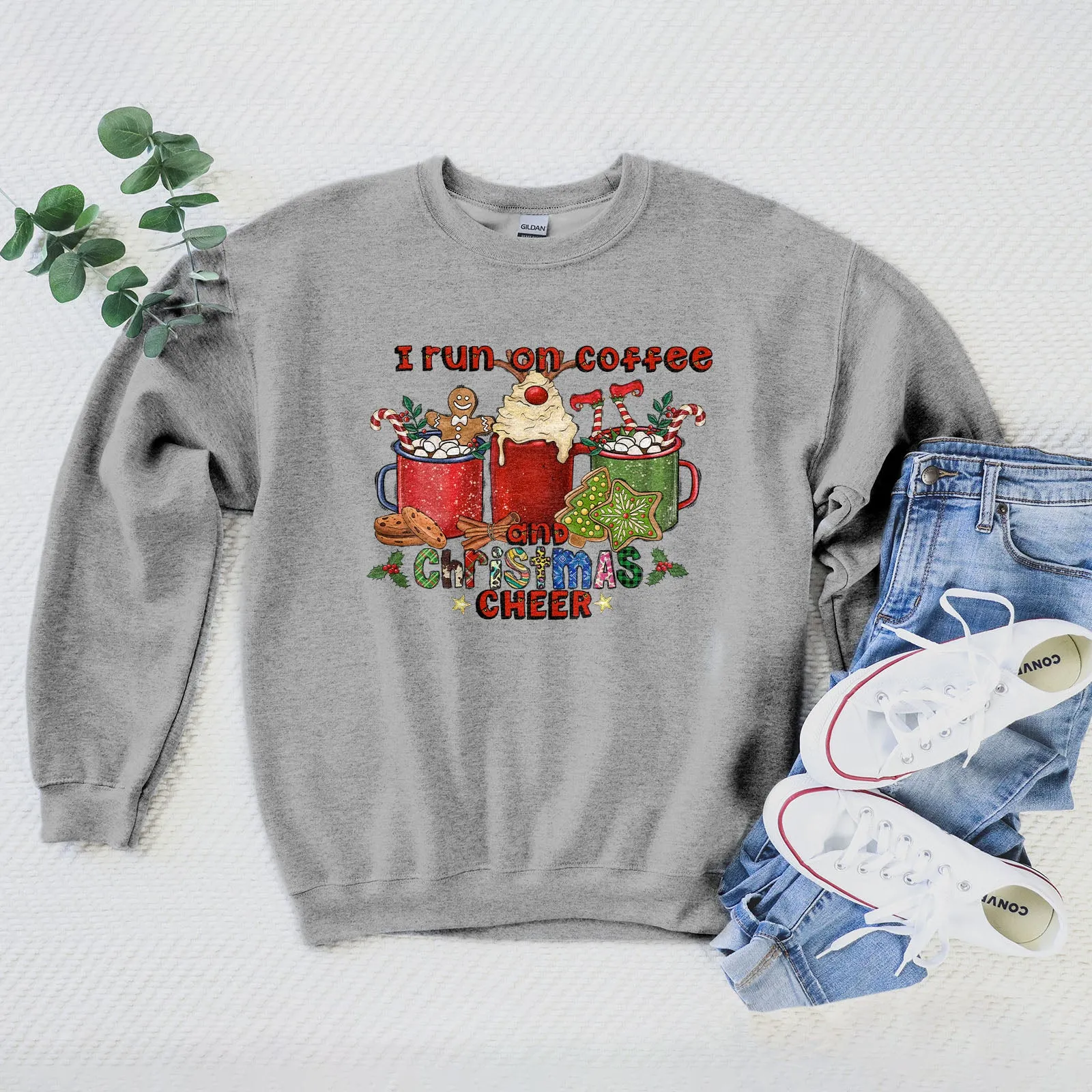 I Run On Coffee And Christmas Cheer Sweatshirt