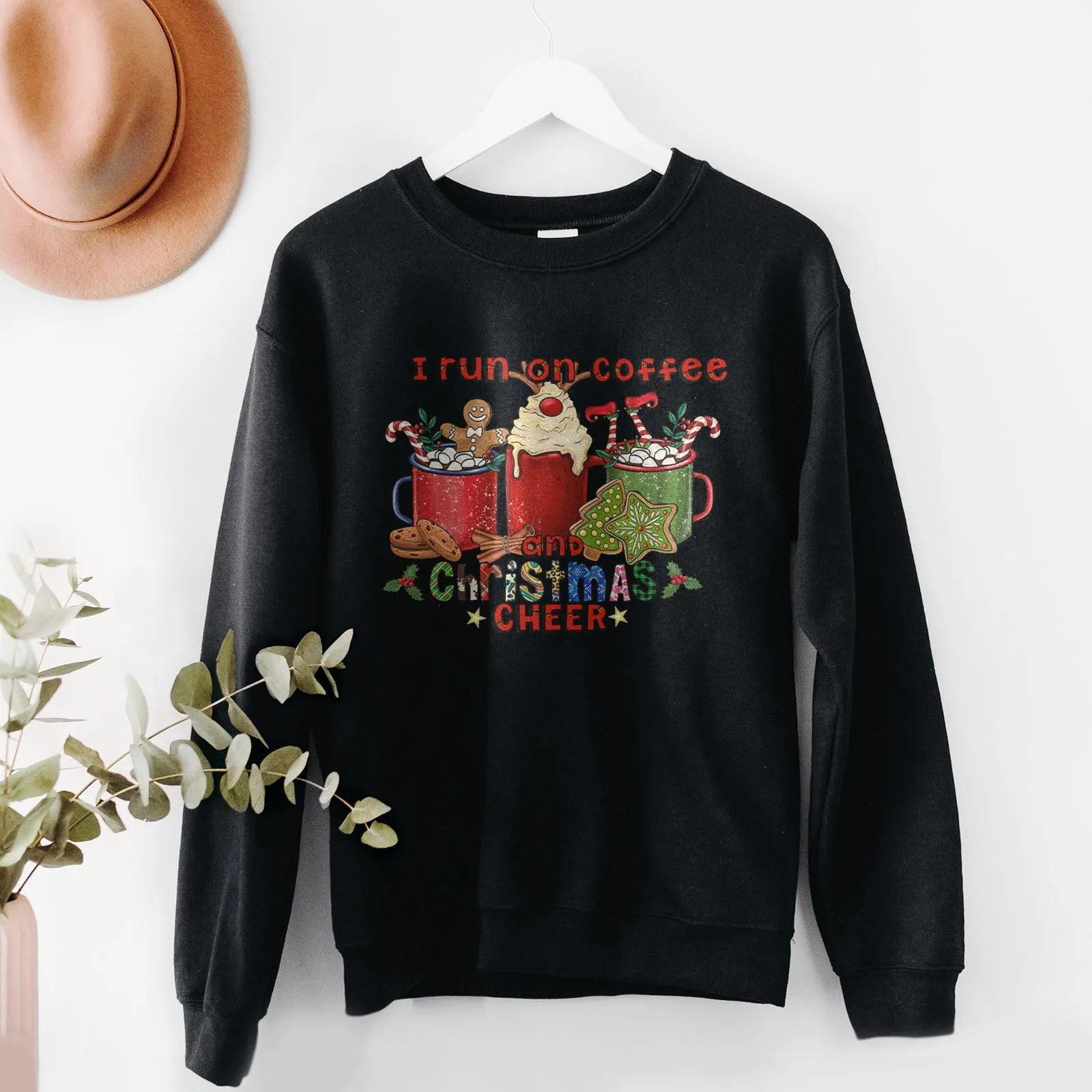 I Run On Coffee And Christmas Cheer Sweatshirt