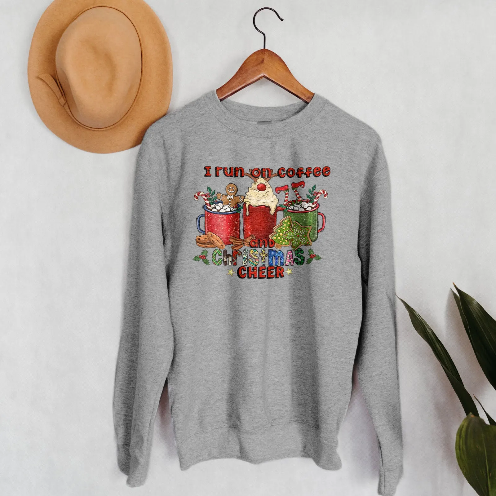 I Run On Coffee And Christmas Cheer Sweatshirt